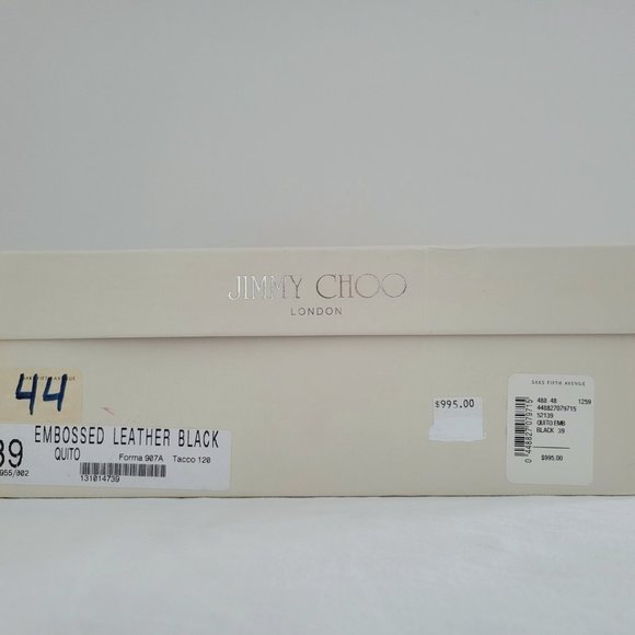 JIMMY CHOO LONDON Short Black High Heel Bootie Size 39 - Picture 9 of 9